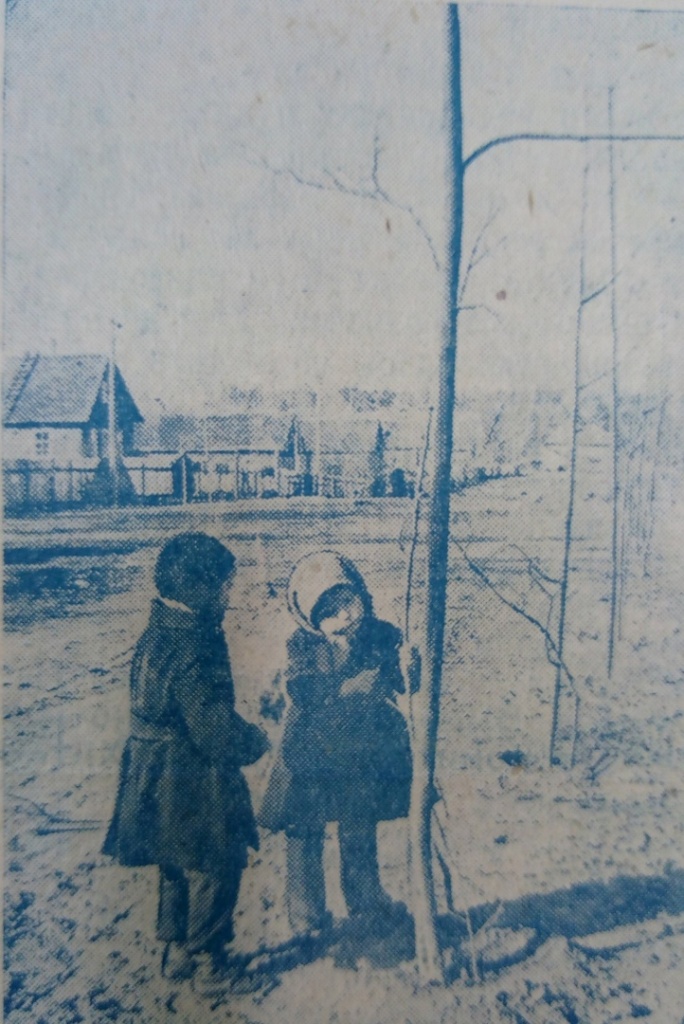 Снимок из районной газеты 60-х годов. Улица Первомайская.